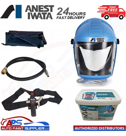 Anest Iwata Full Face Mask Kit 2020 AirFed/Storage/Audible - FAST DELIVERY